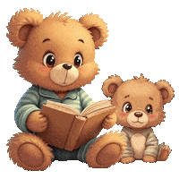 Cute Teddy Bears Sticker