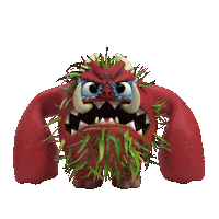 Flonase monster allergies sneezing crabby Sticker