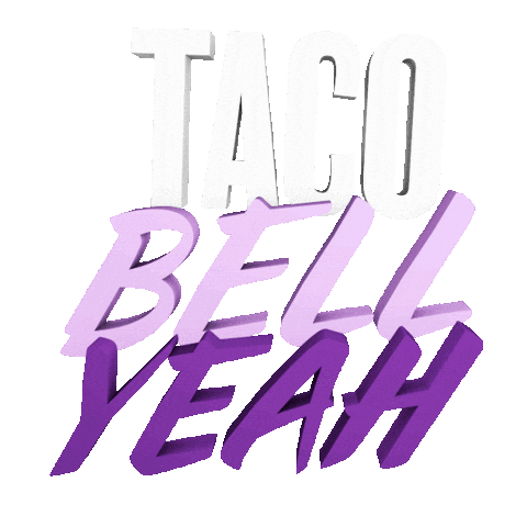 Hell Yeah Yes Sticker by Taco Bell