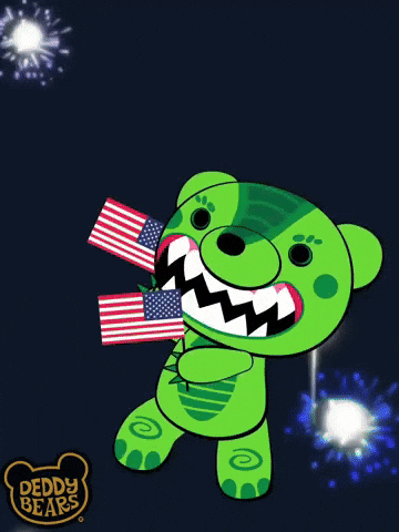 Independence Day Dancing GIF by DeddyBears