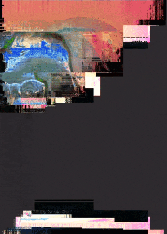 michaelpaulukonis glitch selfie self portrait glitchaesthetic GIF