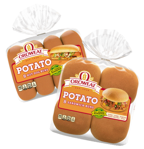 Oroweat Hot Dog Potato Rolls Sticker by Oroweat Bread