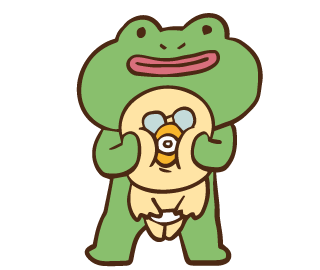 Duck Frog Sticker