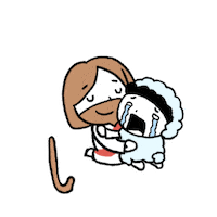 jesusandjoy love hug joy peace Sticker
