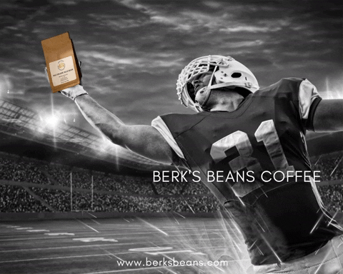 Super Bowl Football GIF by Berk's Beans Coffee