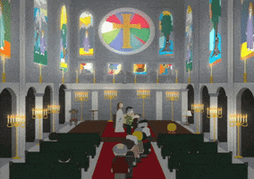 stained glass jesus GIF by South Park 