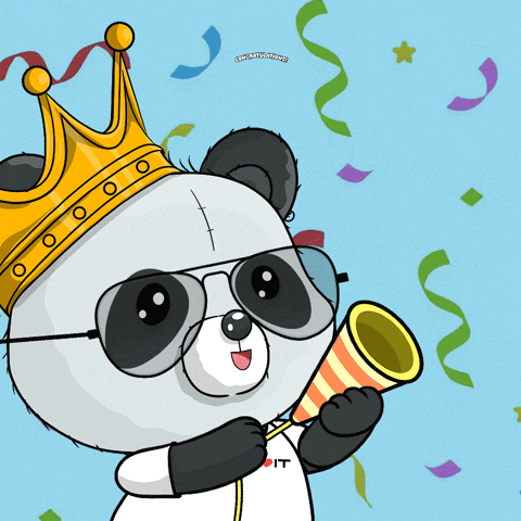 Happy Congrats GIF by PandaPals