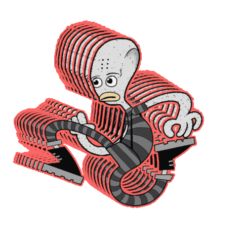 donaldzee__ giphygifmaker run running shake Sticker
