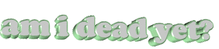 dead 3d words Sticker by AnimatedText