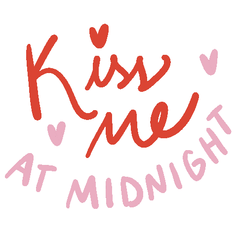 New Year Pink Sticker