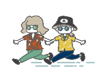 Hurry Up Running Sticker