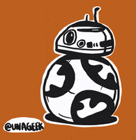 unageek nerd geek droid bb8 GIF