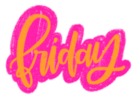 Days Of The Week Friday Sticker by crewandco