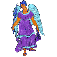 Angel Wings Sticker by James Thacher