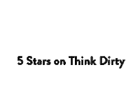 5 stars Sticker by Think Dirty