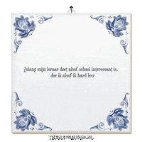 School Humor Sticker by Tegelspreuken.nl