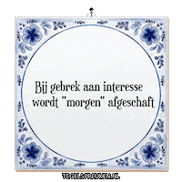 Humor Interesse Sticker by Tegelspreuken.nl