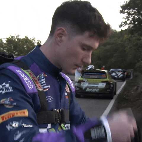 Prepare Get Ready GIF by FIA European Rally Championship