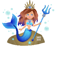 Evil Eye Mermaid Sticker by FJ SWIM BIKINIS