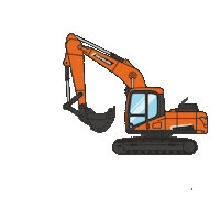 DevelonAsia excavator heavy equipment develon develon asia Sticker