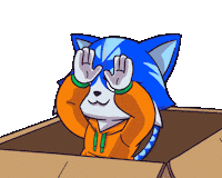 Cat Rainbow Sticker by Toshithecat