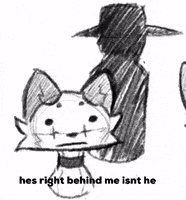 CopperCubCreations fox furry hatman hes right behind me isnt he GIF