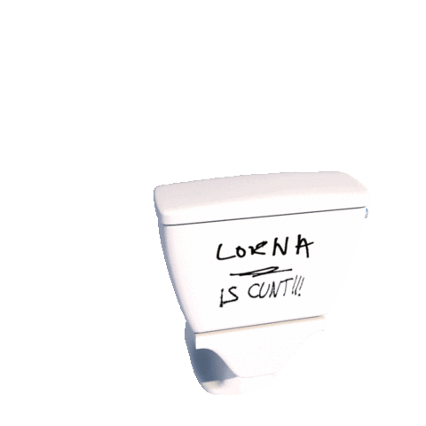 Splashing Toilet Paper Sticker by Anthony Antonellis