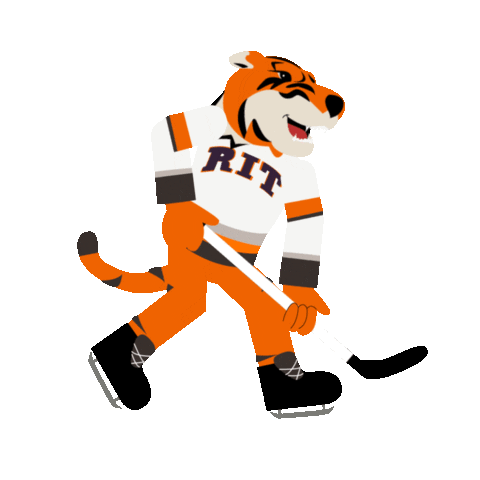 Hockey Stick Fun Sticker by Rochester Institute of Technology