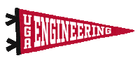 Uga Pennant Sticker by UGA College of Engineering