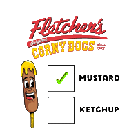 Texas Mustard Sticker by Fletcher’s Corny Dogs