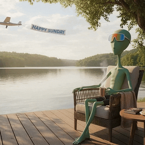 Happy Sunday Vibes GIF by Lonely Aliens