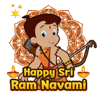 Rama Sriram Sticker by Chhota Bheem