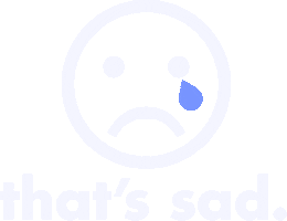 Sad Oh No Sticker