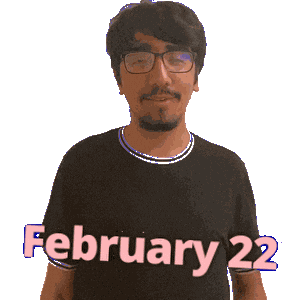 February 22 Sticker