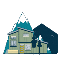 Winter Vacation Snow Sticker by Vacasa