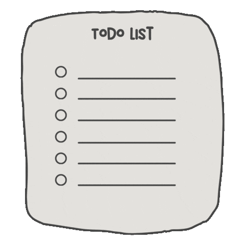 ohgoodspirits giphyupload Todo to do to do list Sticker
