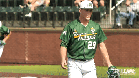 Excited College Sports GIF by GreenWave