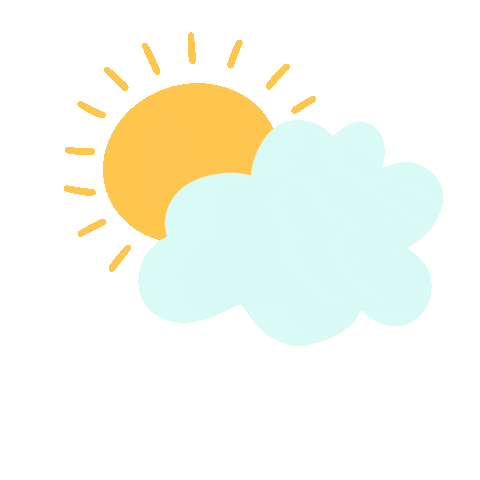 Sun Cloud Sticker