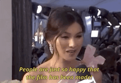 gemma chan people are just so happy that the film has bee made GIF by SAG Awards