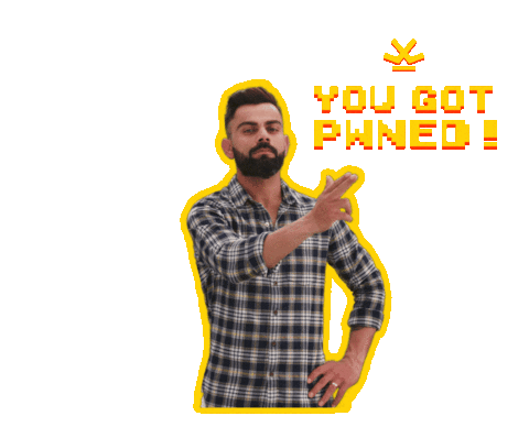 Virat Kohli Gamer Sticker by TheWrognTribe
