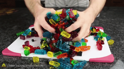 Lego Gummies GIF