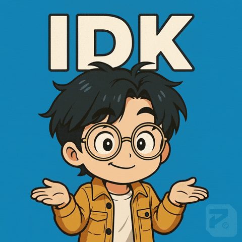 Confused Blue Background GIF by Persona