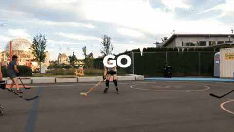 coasthockeyshop giphyupload hockey goalie rollerblades GIF