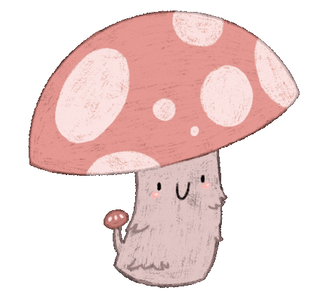 Pink Illustration Sticker