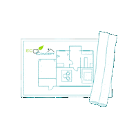 Ecoconcept eco construcao projeto icf Sticker