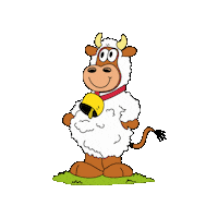 Cow Sheep Sticker by Bauernhofurlaub.de