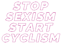Stopsexism Sticker by Cyclits Cycling Collective