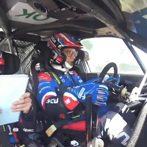 Driving On My Way GIF by FIA European Rally Championship