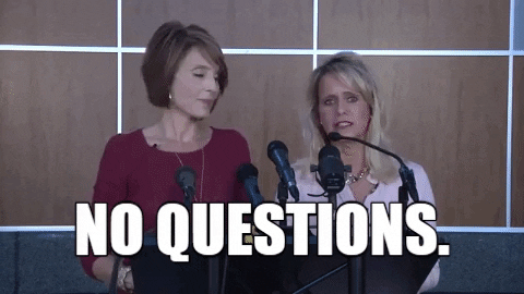 press conference no questions GIF by Chicks on the Right