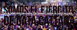 39Escalones feminismo ejercito eterna gata cattana GIF